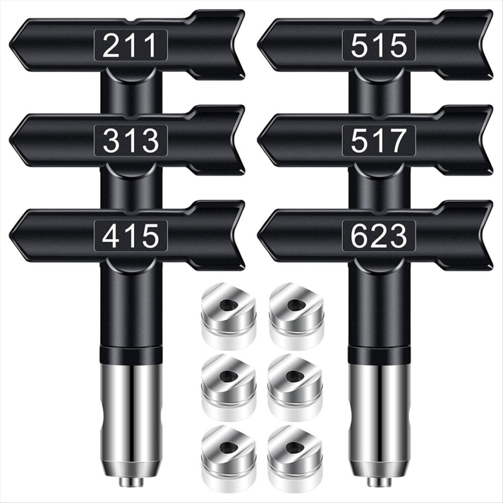 Sprayer Tips,6Pcs Airless Paint Tips Reversible 4854161925483