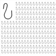 720Pcs 1-Inch Mini S-Shaped Hook, Small Metal Decorative for Crafts(Black)