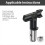 Airless Sprayer Paint Tips Reversible Tip Nozzles 8