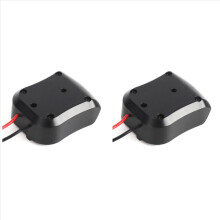 2x DW12V DIY-Akkuadapter für 10,8V-12V Li-Ion Power Wheels, Adapterhalterung mit 14 AWG-Kabeln, Schwarz