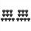 20 Pack Matte Black Knurled Cabinet Knobs Round Kitchen Pulls for Drawer Dresser, Cupboard and Wardrobe 2