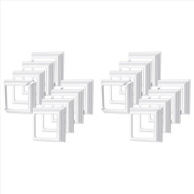 4x4 Zoll Vinyl-Pfostenschürzen-Sockelabdeckungen Säulenverkleidungen für Veranda- und Terrassenverkleidungen (16 Stück)