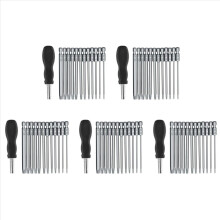 Set van 65 stuks 100 mm Torx lange schroevendraaierbits, magnetische bitset T6-T40, 1/4 inch zeskantschacht voor elektrisch gereedschap