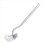 3X Toilet Brush with Soft Bristle Wall Mounted Cleaning WC Deep Compact Handle 4