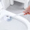 3X Toilet Brush with Soft Bristle Wall Mounted Cleaning WC Deep Compact Handle 6