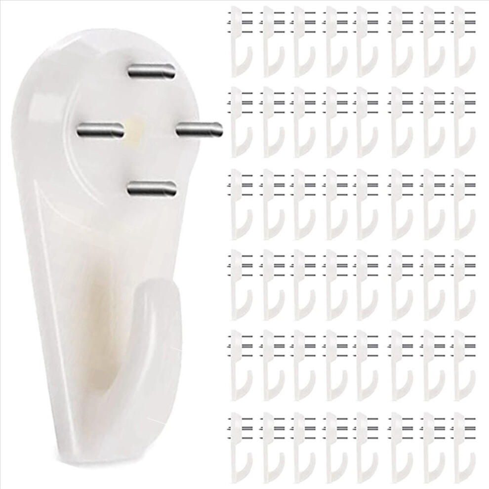 Stucco/Concrete Wall Hooks, No Damage Hook Hanging Kit, Drilling Required, Set Of 80 4854161934966