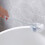 3X Toilet Brush with Soft Bristle Wall Mounted Cleaning WC Deep Compact Handle 7