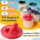 2 Pack Foldable Paint Can Lid Cover with Spout & Air Hole 3