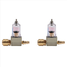 2-delige olie-waterafscheiderfilter voor perslucht inclusief 1/4 inch snelkoppeling voor de compressor