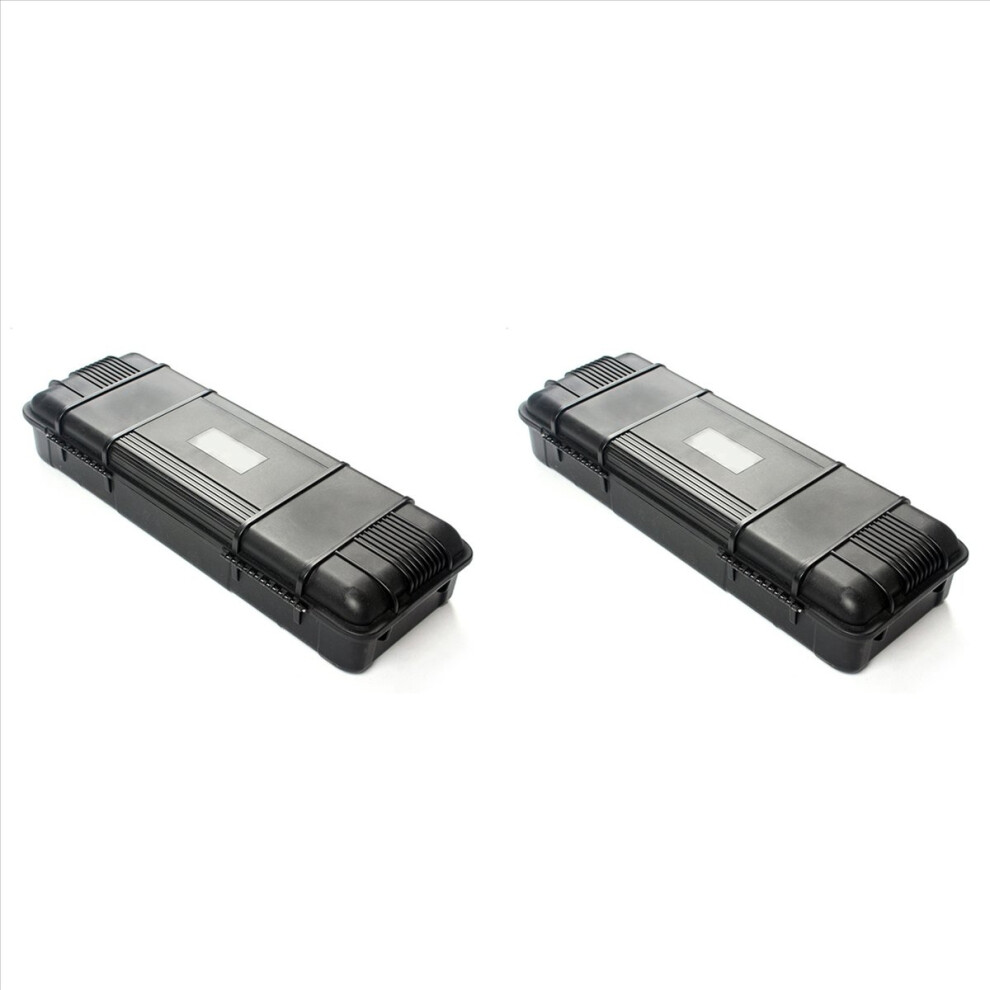 2X Waterproof Carry Tool Case Organizer Storage Box Camera Photography Protector Instrument With Sponge 4854161943722