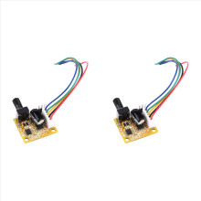 2x BLDC 3-Phasen-Bürstenlosmotortreiber DC5V-15V 2A 15W DC-Drehzahlregler Sensorloses Platinenmodul Netzteil