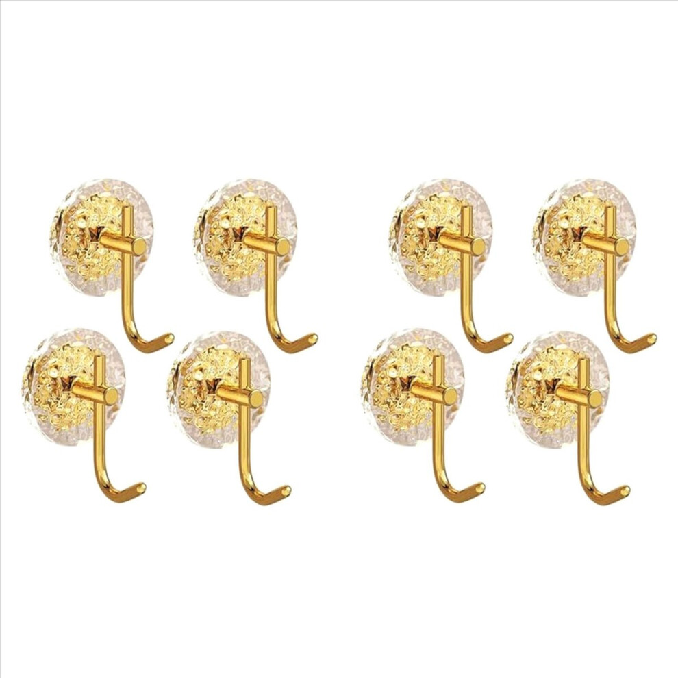 8Pcs Wall Hooks, Punch-Free Adhesive Hooks For Hanging Coat, Hat, Towel, Robe, Scarf, Purse, Keys, Lamp, Decor-A 4854161942701
