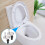 Set mit 6 WC-Sitzbefestigungen, Schrauben für 4