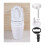 Set mit 6 WC-Sitzbefestigungen, Schrauben für 5