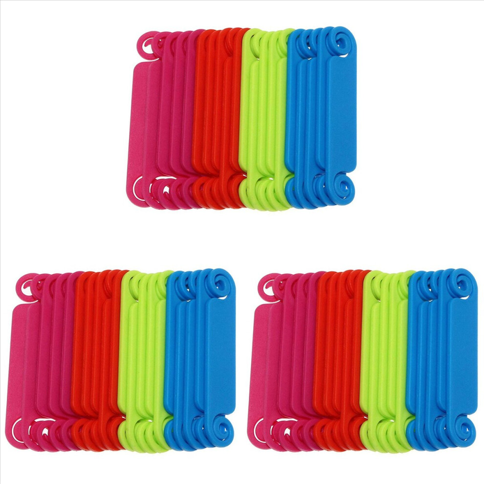 60Pcs Cable Tags Multicolor Management Labels Writable Cord Identification For Usb Computer Phone 4854161948369