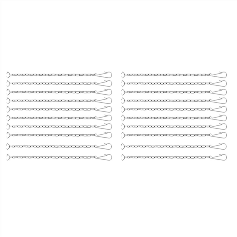 20 Pieces Toilet Handle Chain Stainless Steel Flapper Lift Replacement Fits Most Flappers 4854161948291
