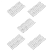100 stuks draadbevestigingsklemmen, bureauklemhouders, kabelklemmen, USB-snoerklemmen en organizers (wit)