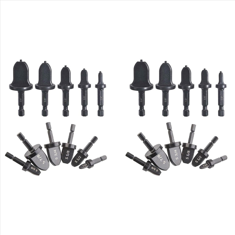22X Hex Handle Air Conditioner Copper Pipe Swaging Tool, Tool Drill Bit Set Tube Flaring 4854161947577