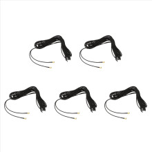 5 x 10 m SMA-Stecker auf MM-Stecker Koaxial-Pigtail RG174 Verlängerungskabel Gold