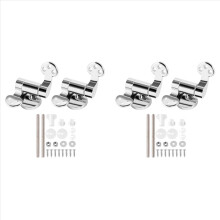 Toilet Seat Hinge 2Pair Replacement Stainless Steel Hinges for All Cover Lid Soft Close Fittings