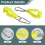 Glove Clips for Work Holders Belt Clip (Yellow) 8