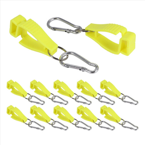 Glove Clips for Work Holders Belt Clip (Yellow) 2