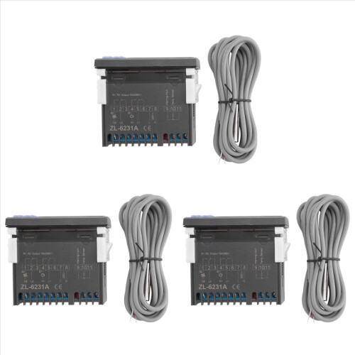 3X -6231A, Inkubatorsteuerung, Thermostat mit Multifunktionstimer, entspricht oder W1209 + TM618N 1