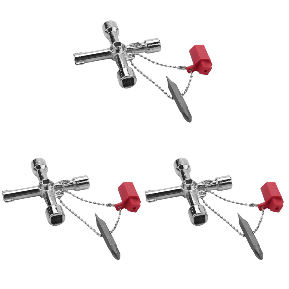 3X 4 In1 Meter Box Key Gas Multi-Functional Utilities For Electric Cupboard Cabinet Opening 4854161951345