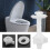4PCS Toilet Seat Hinge Bolt Screws with Plastic Nuts and Washers 5