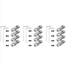12 pakketten 4 mm naar stalen cardankoppeling, draaibaar model, DIY motoras-fittingaccessoire
