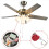 6PC Ceiling Fan Switch 3 Speed 4 Wire ZE-268S6 Pull Chain Replacement Control Copper 4