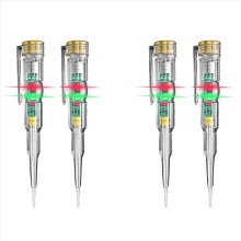 4Pcs 24-250V Electrician Circuit Tester Pen,Responsive Electrical Pen,with LED Indicator Light Waterproof