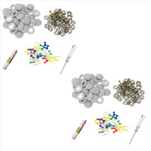 120 stuks DIY dakbekleding reparatieset, fixeer doorhangende hemelbekleding pin gesp schroef zonder lijm voor vrachtwagen/auto plafond grijs