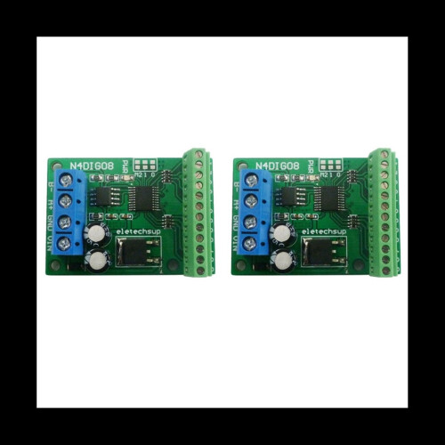 2X 8Ch Input/Output Digital Switch TTL LvTTL CMOS RS485 IO Control Module Modbus Rtu Board for PLC Relay(with Terminal) 1
