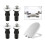 2 Pairs Expanding Rubber Screw Top Nuts Blind Hole Hinges 4pcs 2