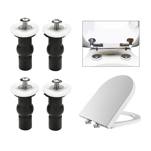 2 Pairs Expanding Rubber Screw Top Nuts Blind Hole Hinges 4pcs 1