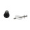 2 Pairs Expanding Rubber Screw Top Nuts Blind Hole Hinges 4pcs 7