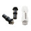 Toilet TOP FIX Seat Hinge Hole Well Nut Screw Rubber Back Pair 1
