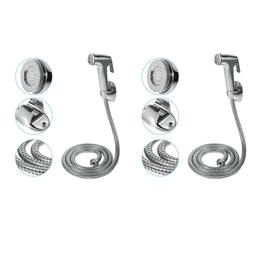 2x WC-Handbrause-Dusch-Bidet-Schlauchhalter