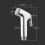 2x WC-Handbrause-Dusch-Bidet-Schlauchhalter 6