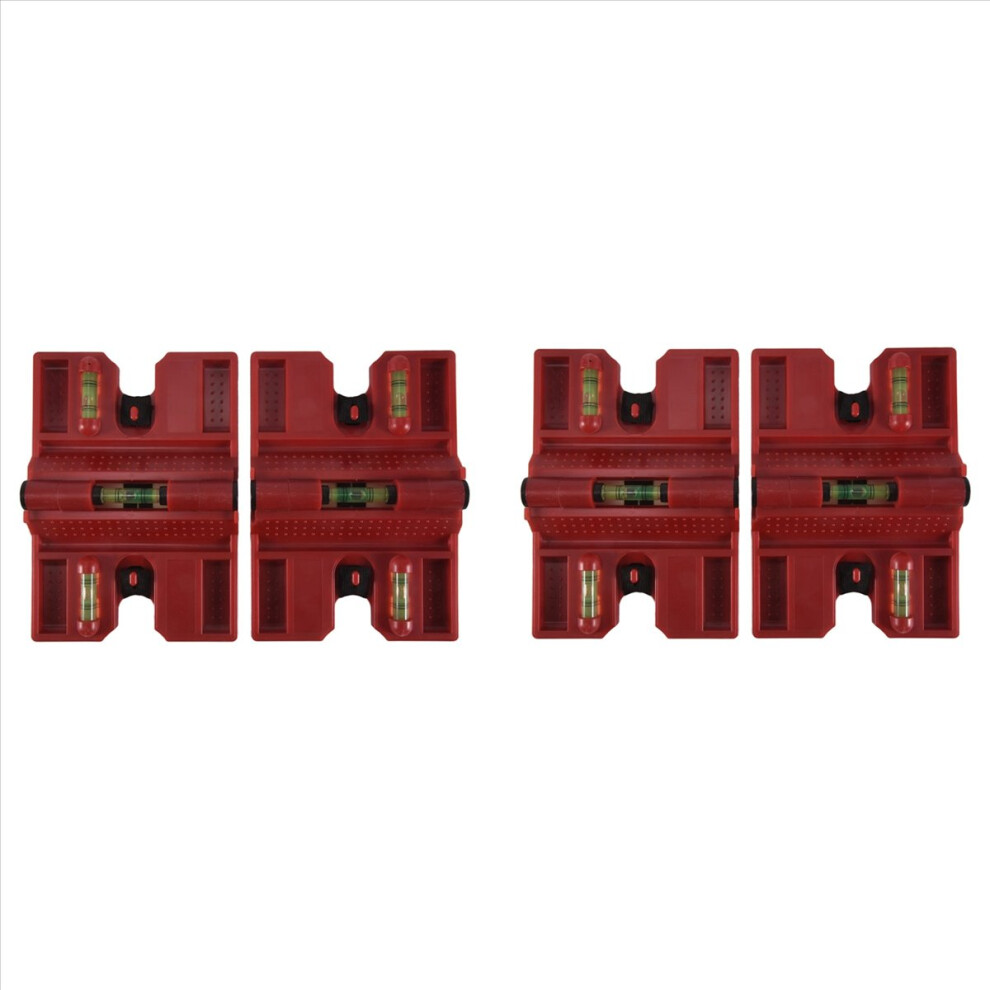 Spirit Level,Magnetic Post Level Tool Folds For Storage, Check Bubble Level(Pack Of 4) 4853415672968