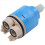 4x blaue Kunststoff-Wasserhahnventile mit 35 mm Durchmesser 4