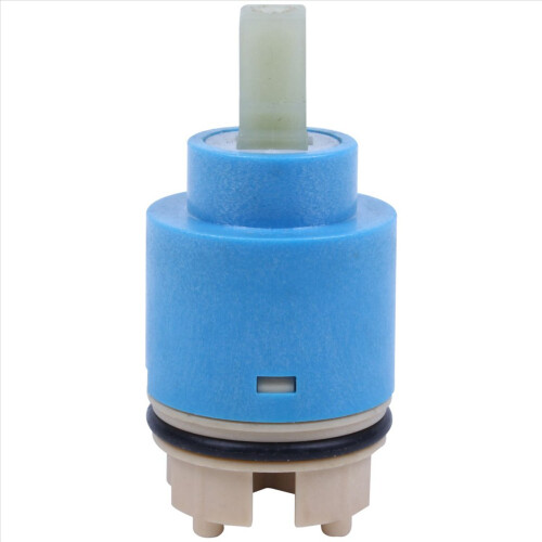 4x blaue Kunststoff-Wasserhahnventile mit 35 mm Durchmesser 2