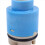 4x blaue Kunststoff-Wasserhahnventile mit 35 mm Durchmesser 7