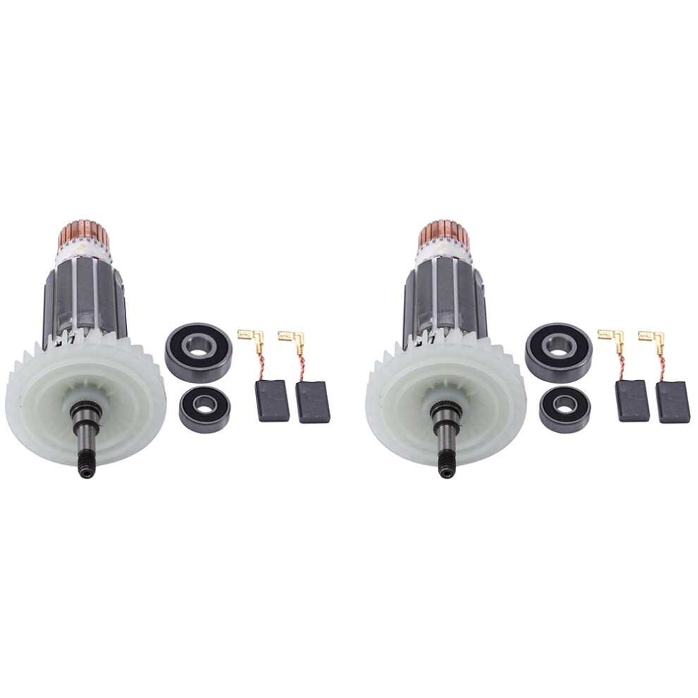 2X Ac220-240V Angle Grinder Rotor For 9553Nb 9553Hb 9555Hn 9553Hn Armature Anchor Stator Gear Power Tool 4853415671534