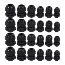 24 stuks waterdichte, verstelbare kabelwartels van 3,5 - 13 mm van kunststof