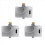 3X Automatic Electric Urinal Flush Valve Sensor&Manual 2 Function Exposed Wall Mount DC6V Urine Flushing 1