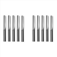 10 Stück/Lot 6 x 32 mm Zweischneidige Nutfräser für Holz-CNC-Gravur, Hartmetall-Schaftfräser
