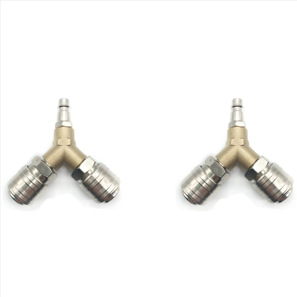2X Compressed Air Connection, Distributor, Switch, With 1/4 Inch Connections 4853415679226