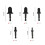 5Pcs Flaring Tool Copper Pipe Electric Reamer 5